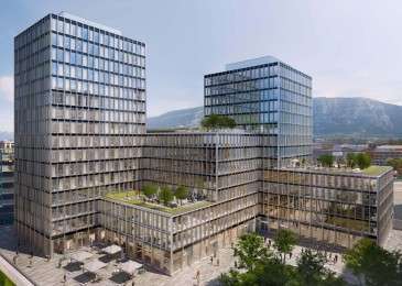 vue erienne esplanade3 pont rouge bureaux louer location geneve locaux immobilier entreprise